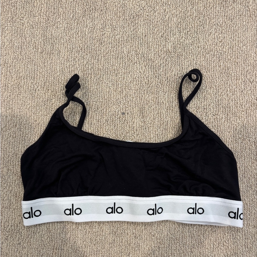 ALO Yoga Black Strappy Bra
